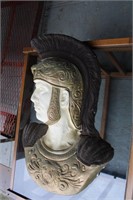 Spartan Chalkware Bust