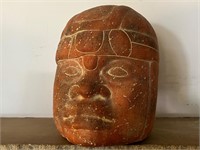 Olmec Terracotta Head Mexican Statue Terra Cotta