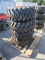 (4) New 12-16.5 Tires/Wheels for Bobcat/Kubota