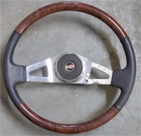 Steering Wheel Wood Trim & Leather KW 17.75"