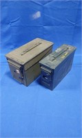 2 Metal Ammo Boxes