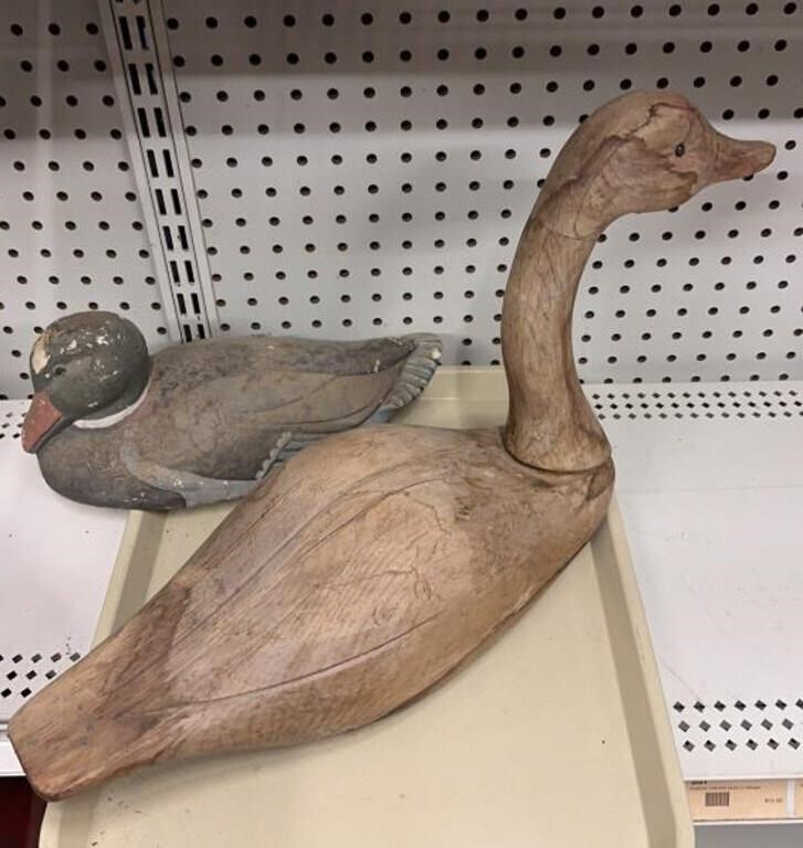 Wooden Duck As is & Foam Duck