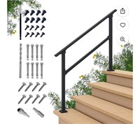 CHR 4 Steps Outdoor Handrails for Outdoor Steps,