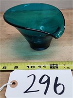 Viking Glass, Teal Bowl