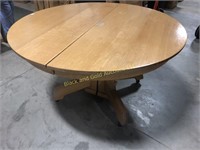 54" round oak table