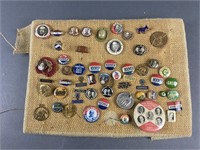 Antique Political Pin Collection