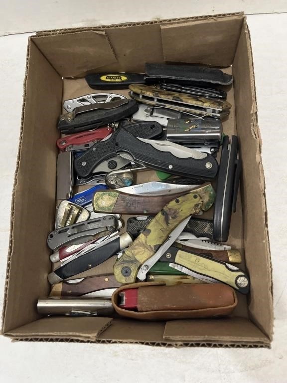 Flat of Pocket Knives