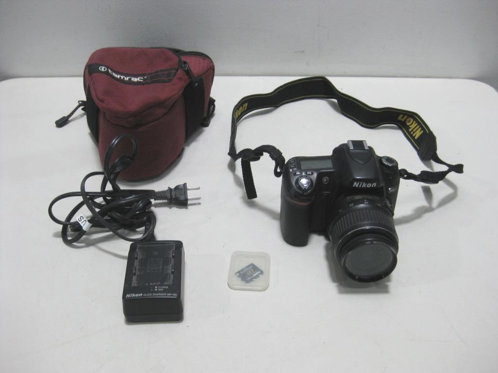 Nikon Camera W/Case Powered On