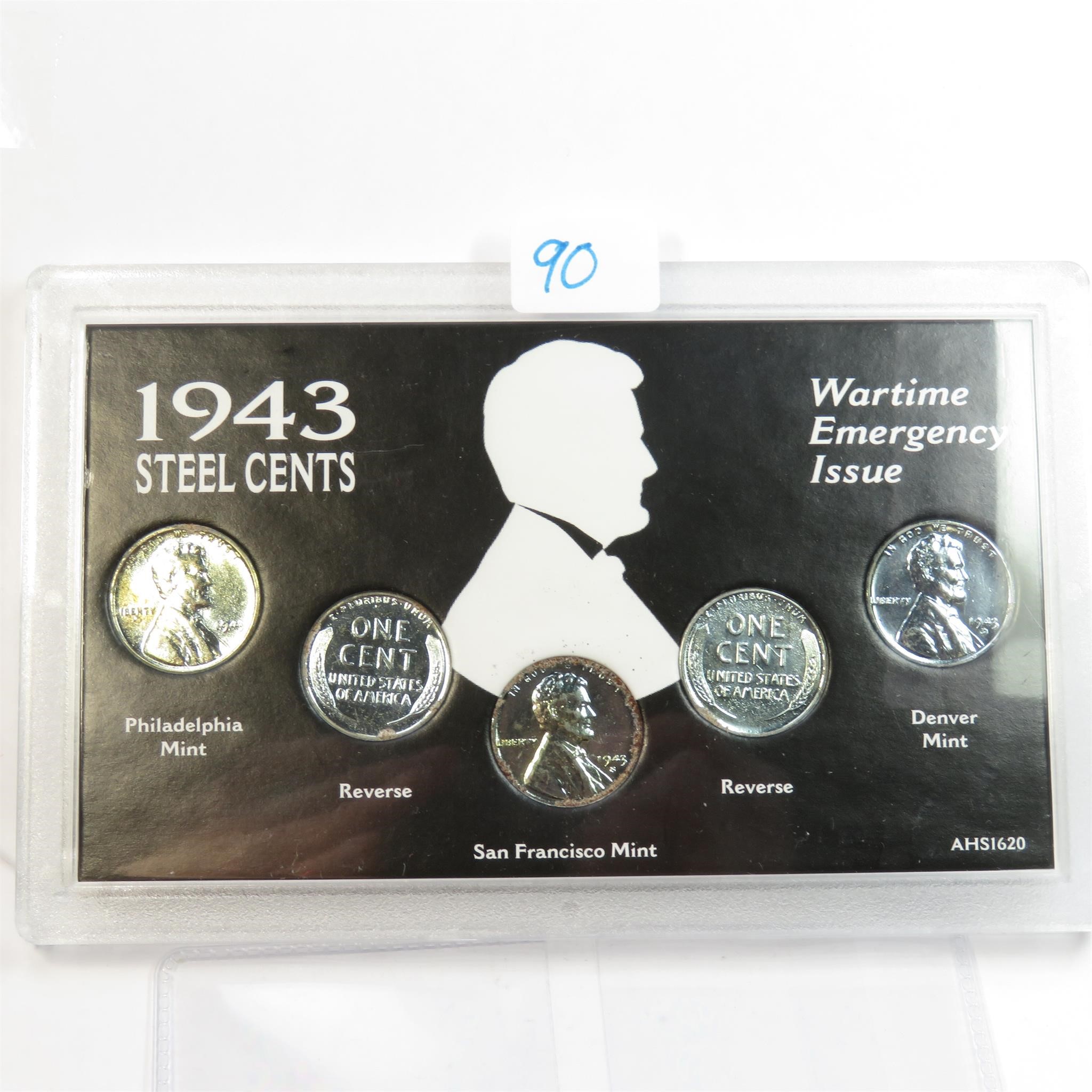 1943 Steel Cent Set WW2
