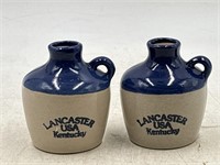 -2 miniature stoneware crocs, Lancaster, Kentucky