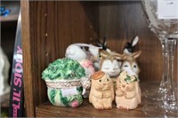 CERAMIC EASTER ITEMS - SHAKERS