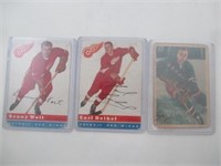 3 cartes de Hockey des années 50-60