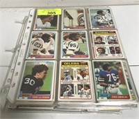 38 PAGES 1982 TOPPS FOOTBALL CARDS