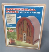 Cathedral song AM/FM CD radio in box.