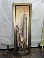 EMPIRE STATE BUILDING N.Y. 52" FRAMED WALL ART