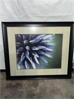 35" FRAMED WALL ART - CLOSE UP FLOWER