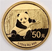 1989 Gold 1/10oz Panda