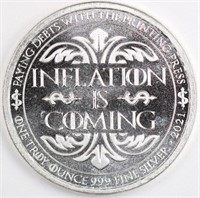 Silver 1oz - Inflation is Coming