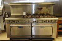 Imperial 8 burner gas range with gridle