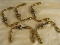5pc Solid Brass Door Handles