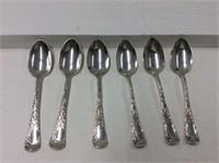 5 Teaspoons With Marked Pattern
