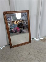 (1)Large Wooden Framed Mirror