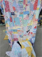 TOTE OF QUILTS TORN/TATTERED