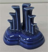 Fiesta Post 86 sapphire pyramid candle holder,