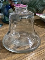 Glass bell bank 4 inches