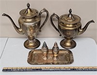 Vintage Metal Serving Pieces-Silver Plated/Copper