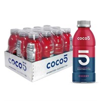 Coco5 Clean Sports Hydration Cherry Flavor, 12pk
