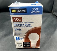 DGHome Halogen 40W Incandescent Bulb 1000hr Life