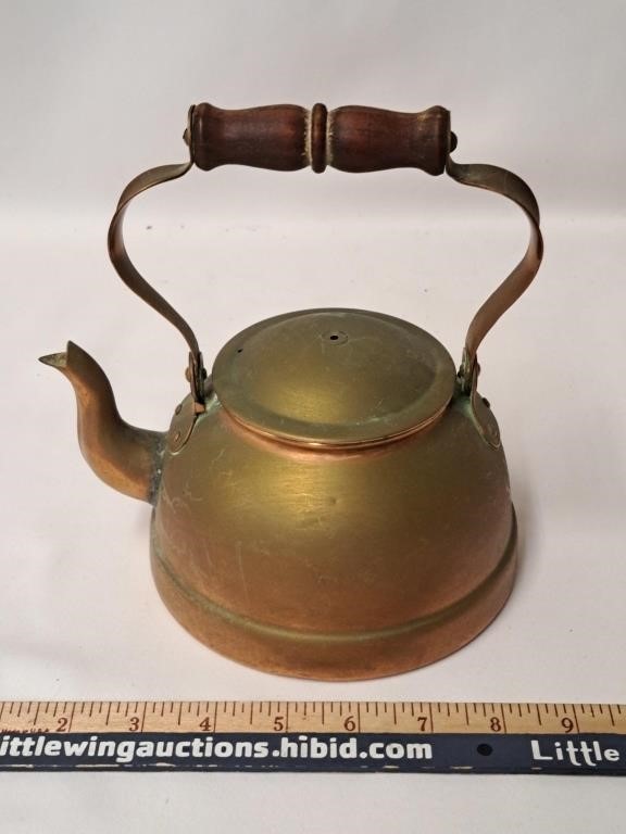 Vintage Copper Teapot-PORTUGAL