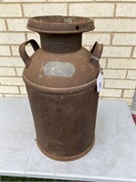 VINTAGE METAL MILK CAN FROM BLUE HAVEN