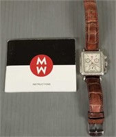 Michele "Deco" chronograph wristwatch with