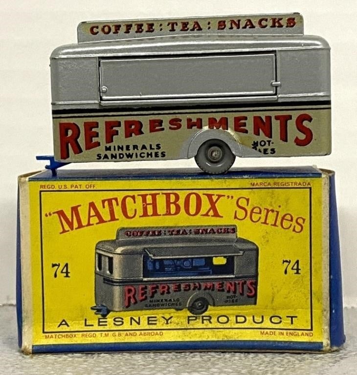 Vintage Matchbox Mobile Canteen Car with Box