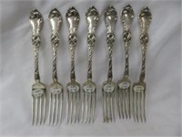 (7) STERLING SILVER FORKS 11.28 TROY OZ.