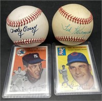 (D) Andy Carey and Ted Kkuszewzki signed
