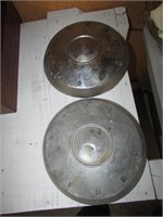 2 ford hubcaps