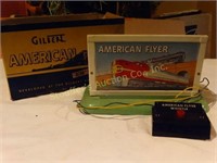 American Flyer Whistling Billboard w/orig. box