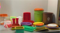 Tupperware - lot of random colorful items