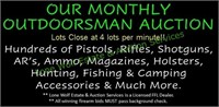 MONTHLY OUTDOORSMAN AUCTION