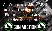 MUST BE OVER 21 TO BID ON FIREARMS