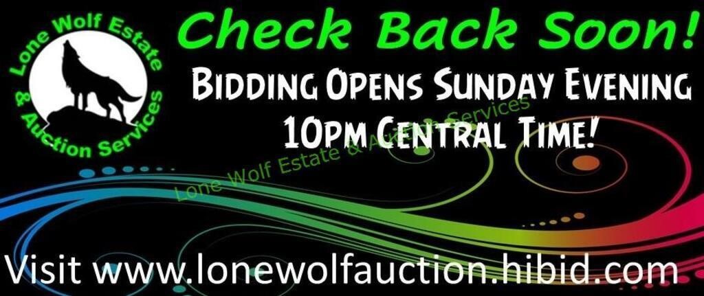 AUCTION SET TO OPEN SUNDAY, June 23rd