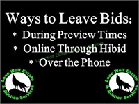 Ways to Leave Bids