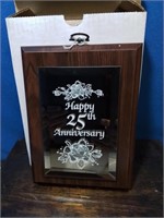 New happy 25th anniversary plaque