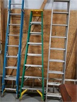 8ft Werner step ladder green