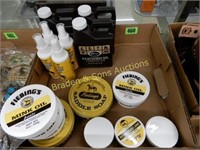 BOX OF ASSTD LEATHER MAINTENANCE SUPPLIES