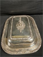 Vintage Rectangular silver plate serving