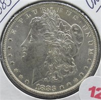 1883-O UNC Morgan Silver Dollar.